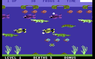 Frogger screenshot 4 for Commodore 64